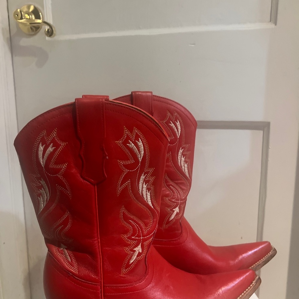 Jar Red Vintage Cowboy Boots size 7